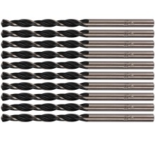 Сверла по металлу HSS черненые 4,0x75 мм (10 шт.) FIT DIY
