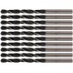 Сверла по металлу HSS черненые 4,2x75 мм (10 шт.) FIT DIY