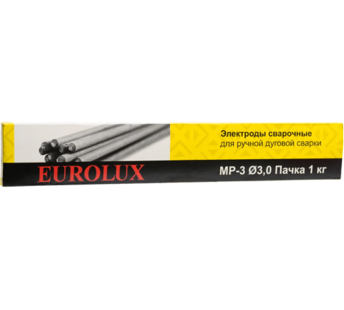 Электрод Eurolux МР-3 Ф3,0 Пачка 1 кг