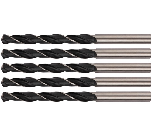 Сверла по металлу HSS черненые 8,0x117 мм (5 шт.) FIT DIY