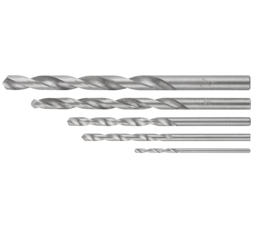 Набор сверл HSS по металлу полированных, 5 шт. (1,5-2,5-3-4-5 мм) КУРС Набор сверл HSS по металлу полированных, 5 шт. (1,5-2,5-3-4-5 мм) КУРС