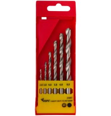 Набор сверл HSS по металлу полированных, 6 шт. (2-3-4-5-6-8 мм) КУРС Набор сверл HSS по металлу полированных, 6 шт. (2-3-4-5-6-8 мм) КУРС