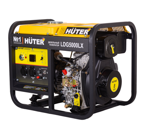 Электрогенератор дизельный LDG 5000LX Huter