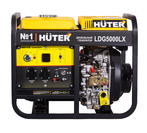 Электрогенератор дизельный LDG 5000LX Huter