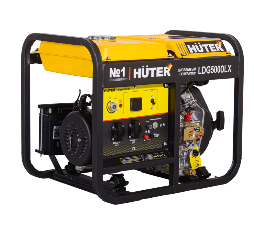 Электрогенератор дизельный LDG 5000LX Huter