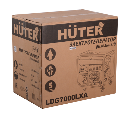 Электрогенератор дизельный LDG 7000LXА Huter Электрогенератор дизельный LDG 7000LXА Huter