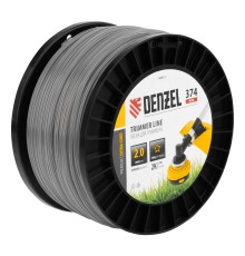 Леска для триммера двухкомпонентная звезда, 2,0мм х 374м, на DIN катушке EXTRA CORD Denzel