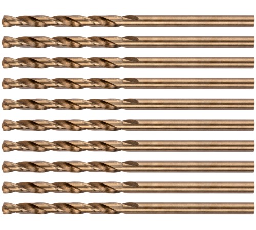 Сверла по металлу HSS с добавкой кобальта 5% Профи 3,3 мм (10 шт.) FIT HQ