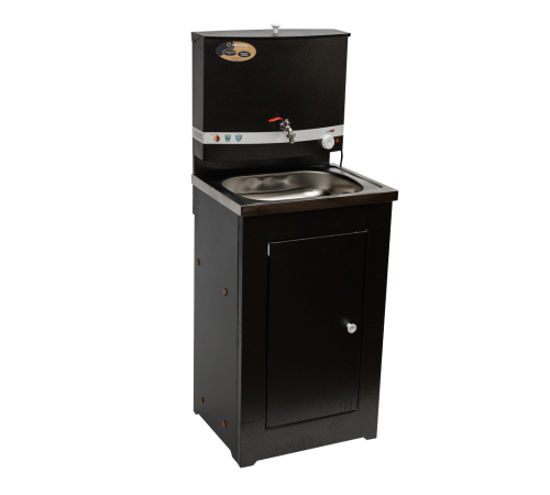 Умывальник дачный с подогревом "Люкс" ВИХРЬ, нержавейка, медный