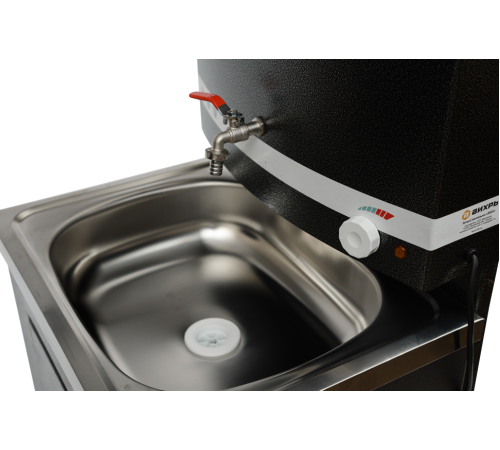 Умывальник дачный с подогревом "Люкс" ВИХРЬ, нержавейка, медный