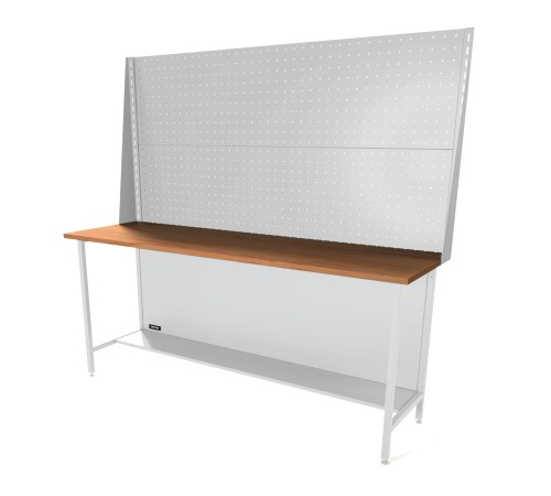 RUNTEC RTS20F-NS-NS-P20-P20-7035 Верстак серии Standart, 2000 мм, фанера, экран 1000 светло-серый (7035)