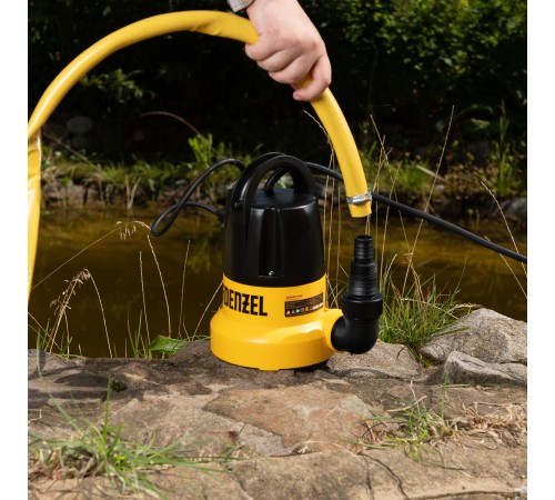 Дренажный насос DP500E, 500 Вт, подъем 7 м, 7000 л/ч Denzel