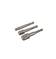 Набор адаптеров для торцевых головок 3 шт., 1/4", 3/8", 1/2" Sturm!
