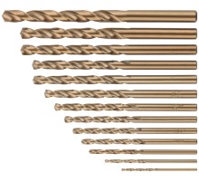 Набор сверл HSS по металлу с добавкой кобальта 5%, 13 шт. (1,5-2-2,5-3-3,2-3,5-4-4,5-4,8-5-5,5-6-6,5 мм) FIT HQ Набор сверл HSS по металлу с добавкой кобальта 5%, 13 шт. (1,5-2-2,5-3-3,2-3,5-4-4,5-4,8-5-5,5-6-6,5 мм) FIT HQ