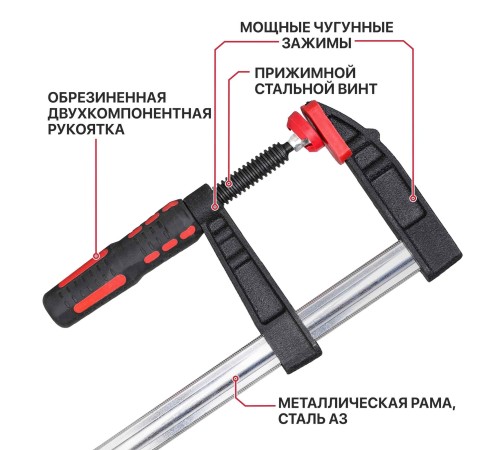Струбцина винтовая P.I.T. ADVANCE HCLF03-0300