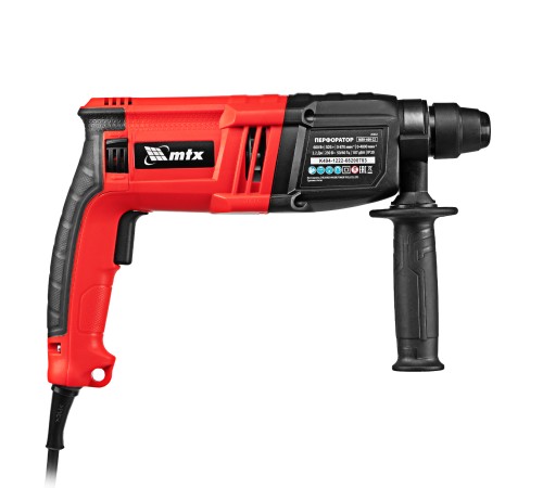 Перфоратор электрический MTX MRH-600-22, SDS-Plus, 600 Вт, 2,2 Дж, 3+1 режима Перфоратор электрический MTX MRH-600-22, SDS-Plus, 600 Вт, 2,2 Дж, 3+1 режима