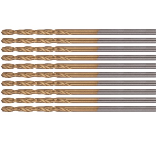 Сверла HSS по металлу, титановое покрытие 1,5 мм (10 шт.) FIT IT Сверла HSS по металлу, титановое покрытие 1,5 мм (10 шт.) FIT IT