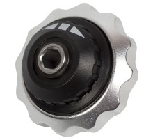 Трещотка компактная 1/4", бесшаговая, дисковый механизм, для вставок (бит) KING TONY 2745