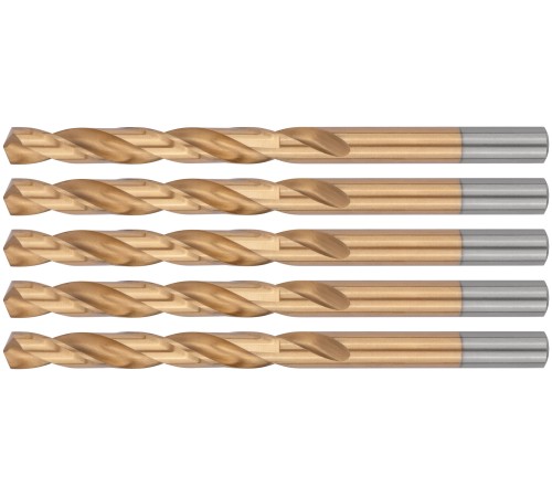Сверла HSS по металлу, титановое покрытие 8,0 мм ( 5 шт.) FIT IT Сверла HSS по металлу, титановое покрытие 8,0 мм ( 5 шт.) FIT IT