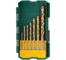 Набор сверл HSS по металлу, титановое покрытие,  7 шт. (2-3-3,5-4-5-6-8 мм) FIT IT