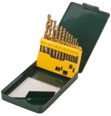 Набор сверл HSS по металлу, титановое покрытие, 13 шт. (1,5-6,5 мм), металлический бокс FIT IT Набор сверл HSS по металлу, титановое покрытие, 13 шт. (1,5-6,5 мм), металлический бокс FIT IT