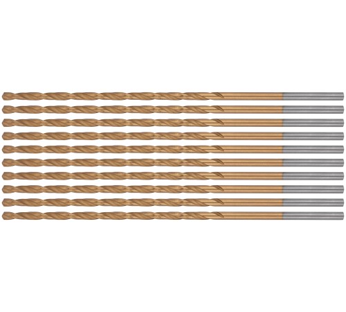 Сверла HSS по металлу, удлиненные, титановое покрытие 2,0х85 мм (10 шт.) FIT IT
