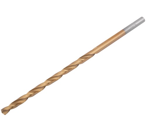 Сверла HSS по металлу, удлиненные, титановое покрытие 4,5х126 мм (10 шт.) FIT IT Сверла HSS по металлу, удлиненные, титановое покрытие 4,5х126 мм (10 шт.) FIT IT