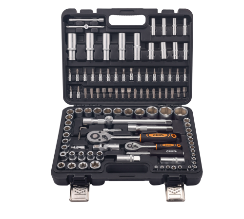 Набор инструментов, 1/2", 1/4", в кейсе 108 предм Вихрь