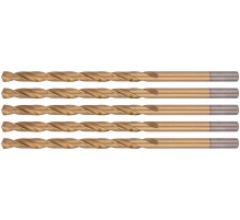 Сверла HSS по металлу, удлиненные, титановое покрытие 7,0х156 мм (5 шт.) FIT IT