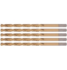 Сверла HSS по металлу, удлиненные, титановое покрытие 7,0х156 мм (5 шт.) FIT IT Сверла HSS по металлу, удлиненные, титановое покрытие 7,0х156 мм (5 шт.) FIT IT