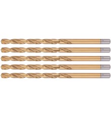 Сверла HSS по металлу, удлиненные, титановое покрытие 8,0х165 мм (5 шт.) FIT IT Сверла HSS по металлу, удлиненные, титановое покрытие 8,0х165 мм (5 шт.) FIT IT