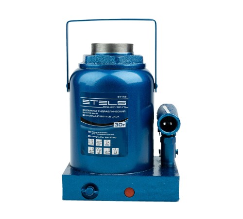 Домкрат гидравлический бутылочный, 30 т, H подъема 240-370 мм Stels