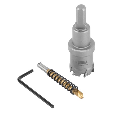 Коронка по металлу твердосплавная, 26 мм Denzel