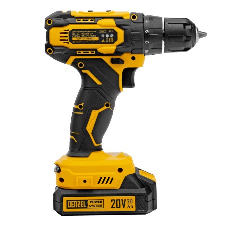 Дрель-шуруповерт аккумуляторная CDQ-20, Li-Ion, 20 В// Denzel