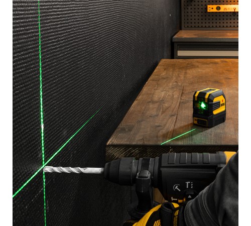 Лазерный уровень LX 03 Green, 30 м, 520 нм, резьба 1/4