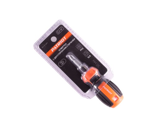 Отвертка PATRIOT с двусторонним стержнем PH2-SL6 x 38 Отвертка PATRIOT с двусторонним стержнем PH2-SL6 x 38