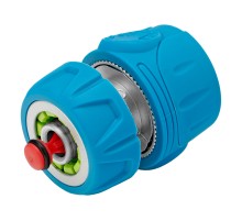 Соединитель быстросъемный 1/2", аквастоп, алюминий, TPR, LUXE Palisad