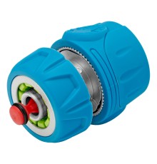 Соединитель быстросъемный 1/2", аквастоп, алюминий, TPR, LUXE Palisad