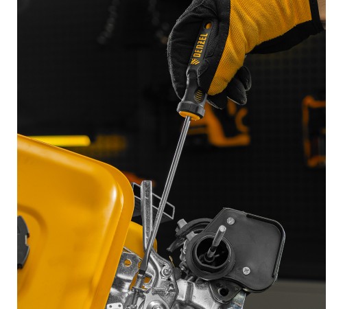 Отвертка SL5x150 мм, CrV, трехкомпонентная рукоятка Denzel