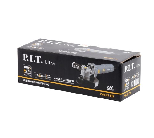 Шлифмашина угловая бесщеточная сетевая P.I.T. ULTRA PWS125-C15 (Арт. 100303201010)