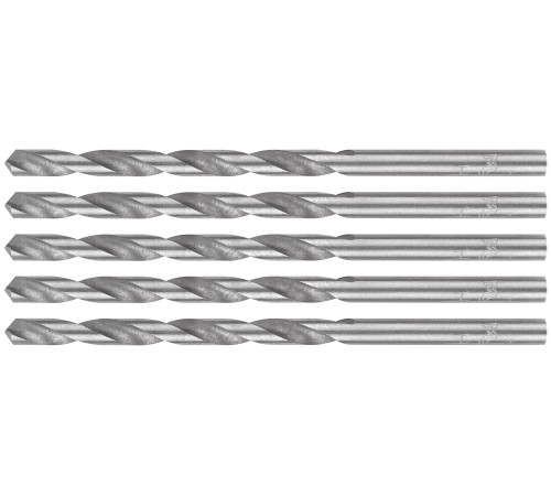 Сверла по металлу HSS, угол заточки 118°, 3,0 x 61 мм, (5 шт.) MOS