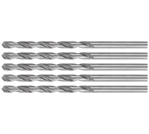 Сверла по металлу HSS, угол заточки 118°, 3,5 x 70 мм, (5 шт.) MOS