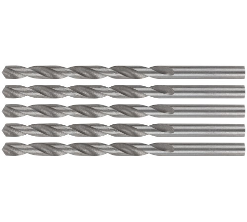 Сверла по металлу HSS, угол заточки 118°, 4,5 x 80 мм, (5 шт.) MOS Сверла по металлу HSS, угол заточки 118°, 4,5 x 80 мм, (5 шт.) MOS