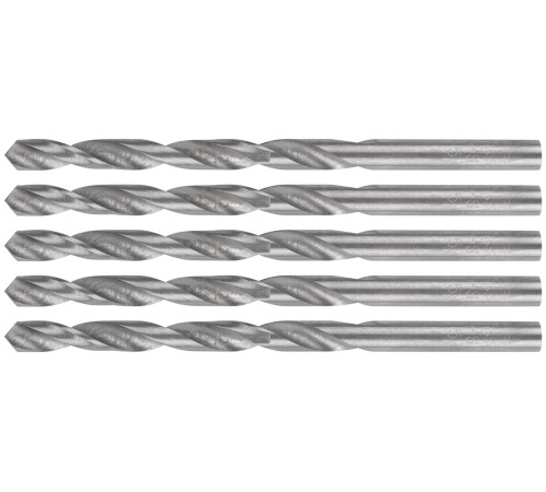 Сверла по металлу HSS, угол заточки 118°, 5,0 x 86 мм, (5 шт.) MOS Сверла по металлу HSS, угол заточки 118°, 5,0 x 86 мм, (5 шт.) MOS