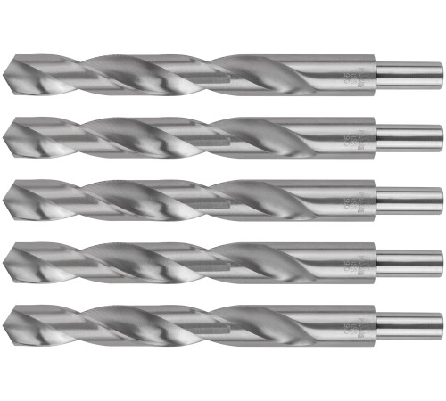 Сверла по металлу HSS, угол заточки 118°, 19,0 x 198 мм, (5 шт.) MOS Сверла по металлу HSS, угол заточки 118°, 19,0 x 198 мм, (5 шт.) MOS