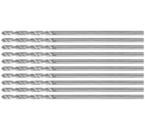 Сверла по металлу HSS шлифованные, угол заточки 135°, 1 x 34 мм (10 шт.) MOS