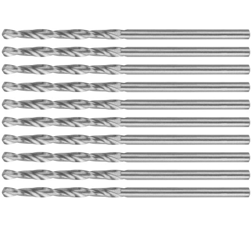 Сверла по металлу HSS шлифованные, угол заточки 135°, 2,0 x 49 мм (10 шт.) MOS Сверла по металлу HSS шлифованные, угол заточки 135°, 2,0 x 49 мм (10 шт.) MOS