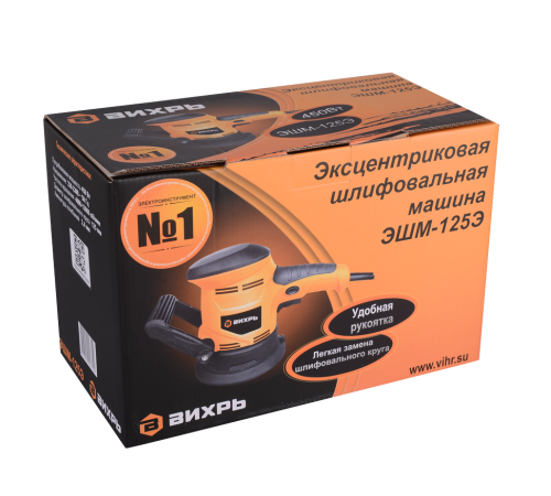 Эксцентриковая (орбитальная) шлифовальная машина Вихрь ЭШМ-125Э