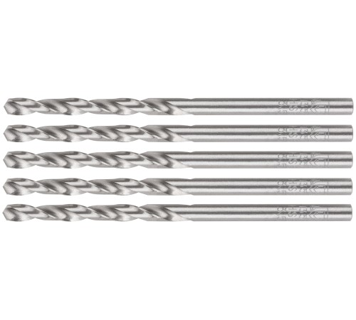 Сверла по металлу HSS шлифованные, угол заточки 135°, 3,5 x 70 мм (5 шт.) MOS Сверла по металлу HSS шлифованные, угол заточки 135°, 3,5 x 70 мм (5 шт.) MOS