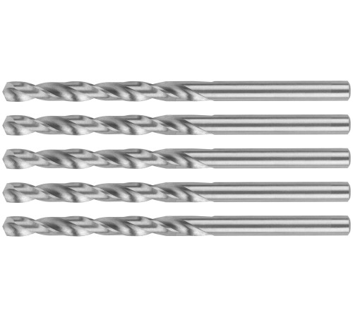Сверла по металлу HSS шлифованные, угол заточки 135°, 5,0 x 86 мм (5 шт.) MOS Сверла по металлу HSS шлифованные, угол заточки 135°, 5,0 x 86 мм (5 шт.) MOS